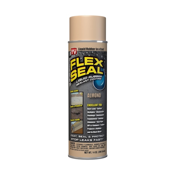 Flex Seal Family of Products Flex Seal Almond Rubber Spray Sealant 14 oz